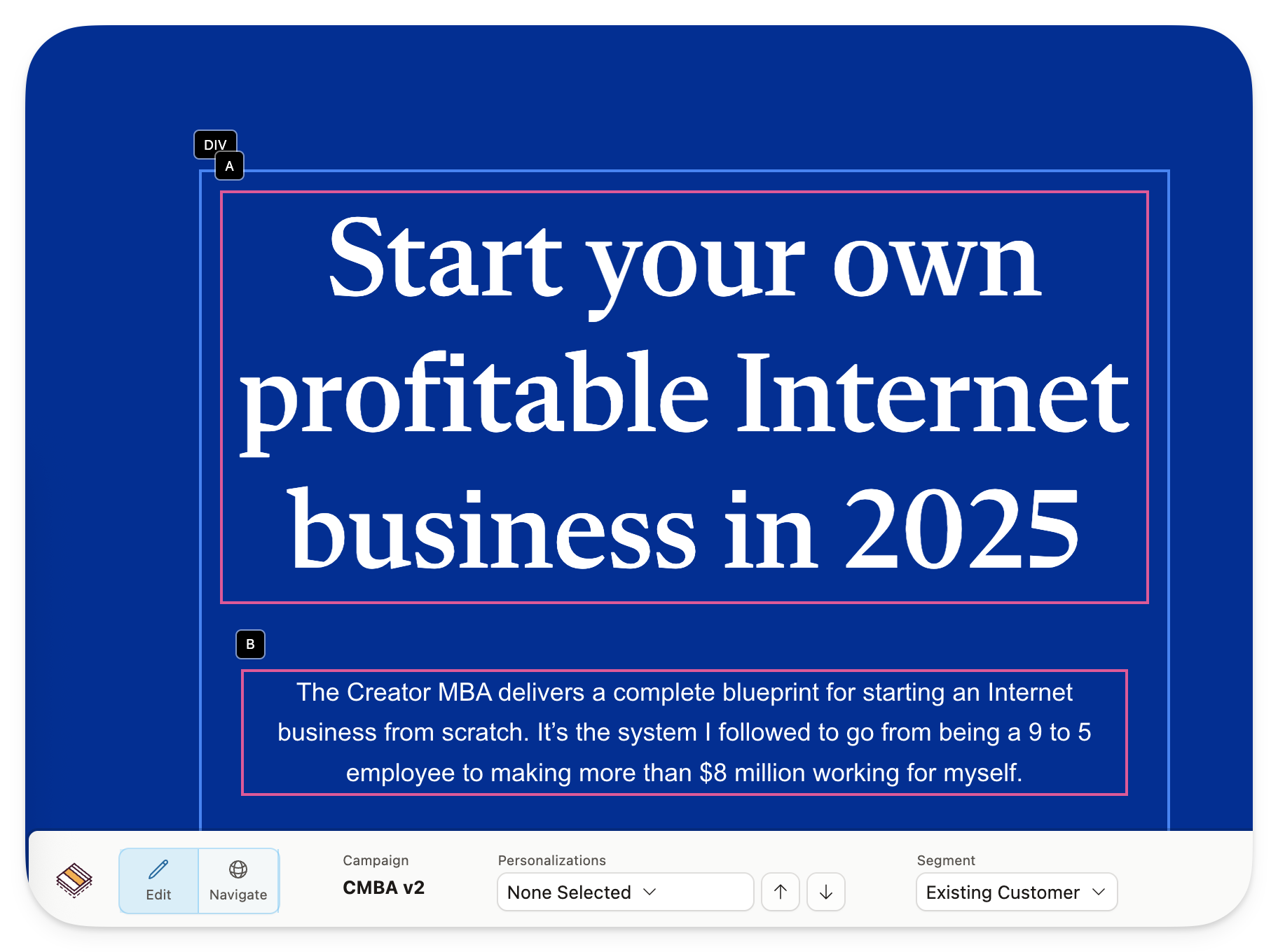 Change anything on your website – no code required Change anything on your website – no code required